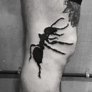 Ant Tattoo by Aru Tattoo #ant #insect #bug #blackworkinsect #blackinsect #creatures #Aru #AruTattoo