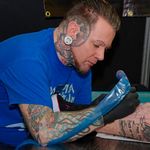 Chris Jones at work at UK convention Tattoo Jam. Photo: Tattoo Jam #ChrisJones
