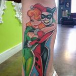 Poison Ivy and Harley Quinn Tattoo by Zac Kinder #harleyquinn #poisonivy #posionivypinup #pinup #batman #dc #comics #comicbook #ZacKinder