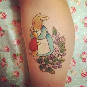 Tattoo by hurricanesyl on Instagram. #bunny #rabbit #cute #bunnytattoo