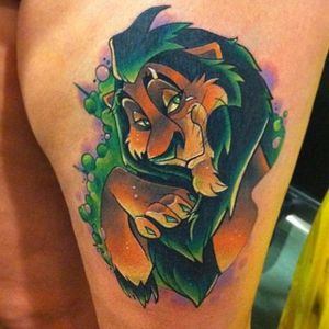 Scar Tattoo by Andy Walker #DisneyVillain #Disney #LionKing #AndyWalker
