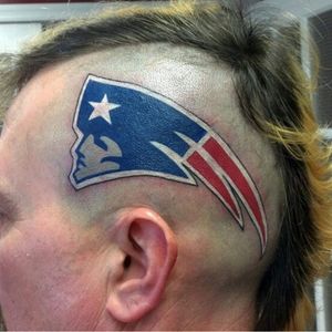 Patriots Tattoo. #NFL #Football #FootballTattoo #PatriotsTattoo #Patriots