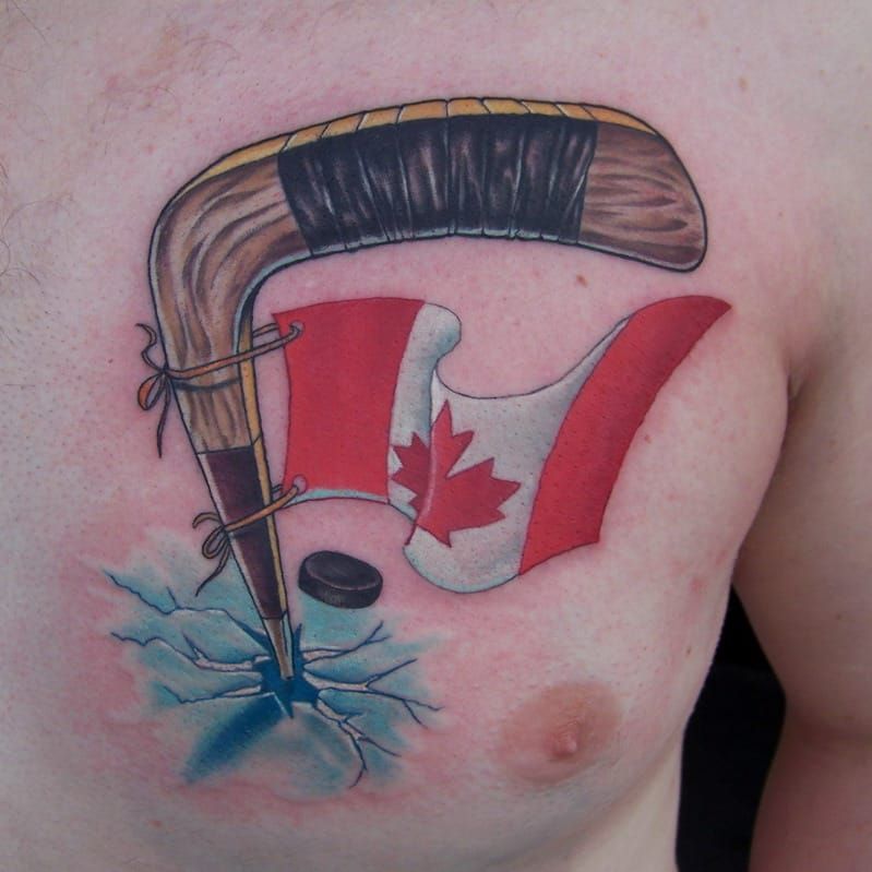 Aggregate more than 129 hockey gloves tattoo best