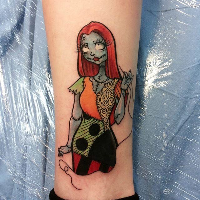 AJEM Tattoo  Finally got to do a Sally My favorite Nightmare Before  Christmas character  thanks so much minniecosplays  color coming soon  More like this please              