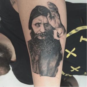 Rasputin Tattoo by Delphine Noiztoy #rasputin #rasputintattoo #rasputintattoos #russiantattoos #DelphineNoiztoy