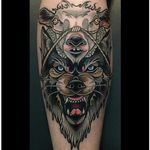 Wolf In Sheep's Clothing Tattoo by Brian Povak #wolfinsheepsclothing #wolf #sheep #neotraditional #BrianPovak