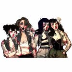 Girl gang via @jacquelindeleon #jacquelindeleon #fineartist #illustration #tattoodobabes