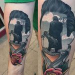 Johnny Cash Tattoo by Jay Joree #JohnnyCash #faceless #neotraditional #JayJoree