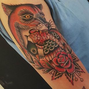 Tatuaje de zorro por Jesper Jørgensen