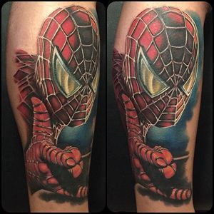 Spider Man Tattoo by Ucari Jr Jr #SpiderMan #Marvel #Superhero #Comic #UcariJrJr