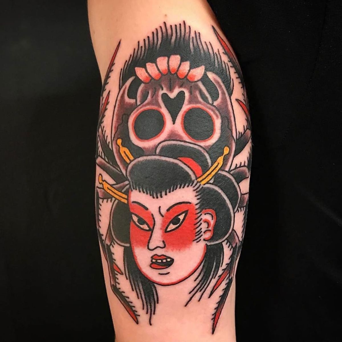 Tattoo uploaded by Ross Howerton • A dangerously beautiful jorogumo by