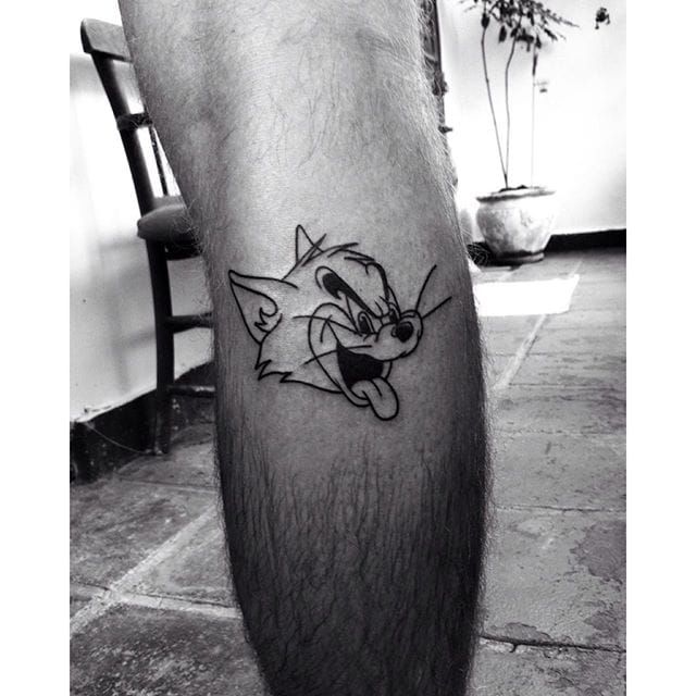 Tom and Jerry tattoo  Tattoos Tattoos for guys Hand tattoos for guys