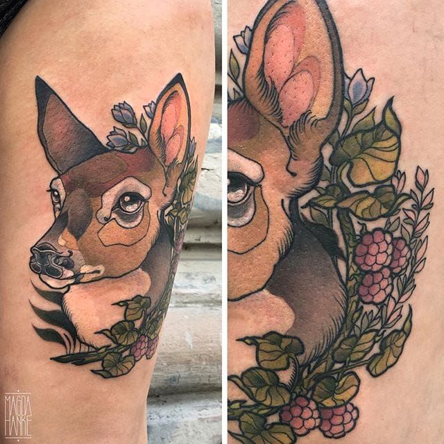 Tattoo uploaded by Sevenfold Tattoo Culture  Deer and fawn  Tattoodo