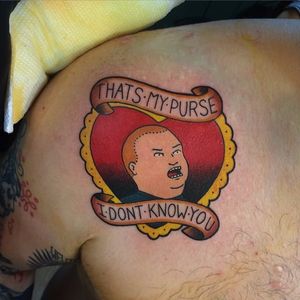 King of the Hill heart tattoo by Blake Chambers #KingoftheHill #hearttattoo #BlakeChambers