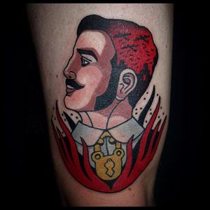 Devil Tattoo by Sebastian Domaschke #devil #traditional #neotraditional #bold #classic #oldschool #SebastianDomaschke