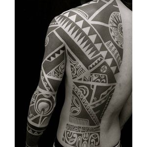 Tribal Tattoo by Taku Oshima #tribal #polynesian #blackwork #TakuOshima