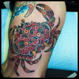 Tatuaje Heikegani por Pooch Art #heikegani #heikeganitattoo #japanesecrab #japanesecrabtattoo #japanese #crab #PoochArt