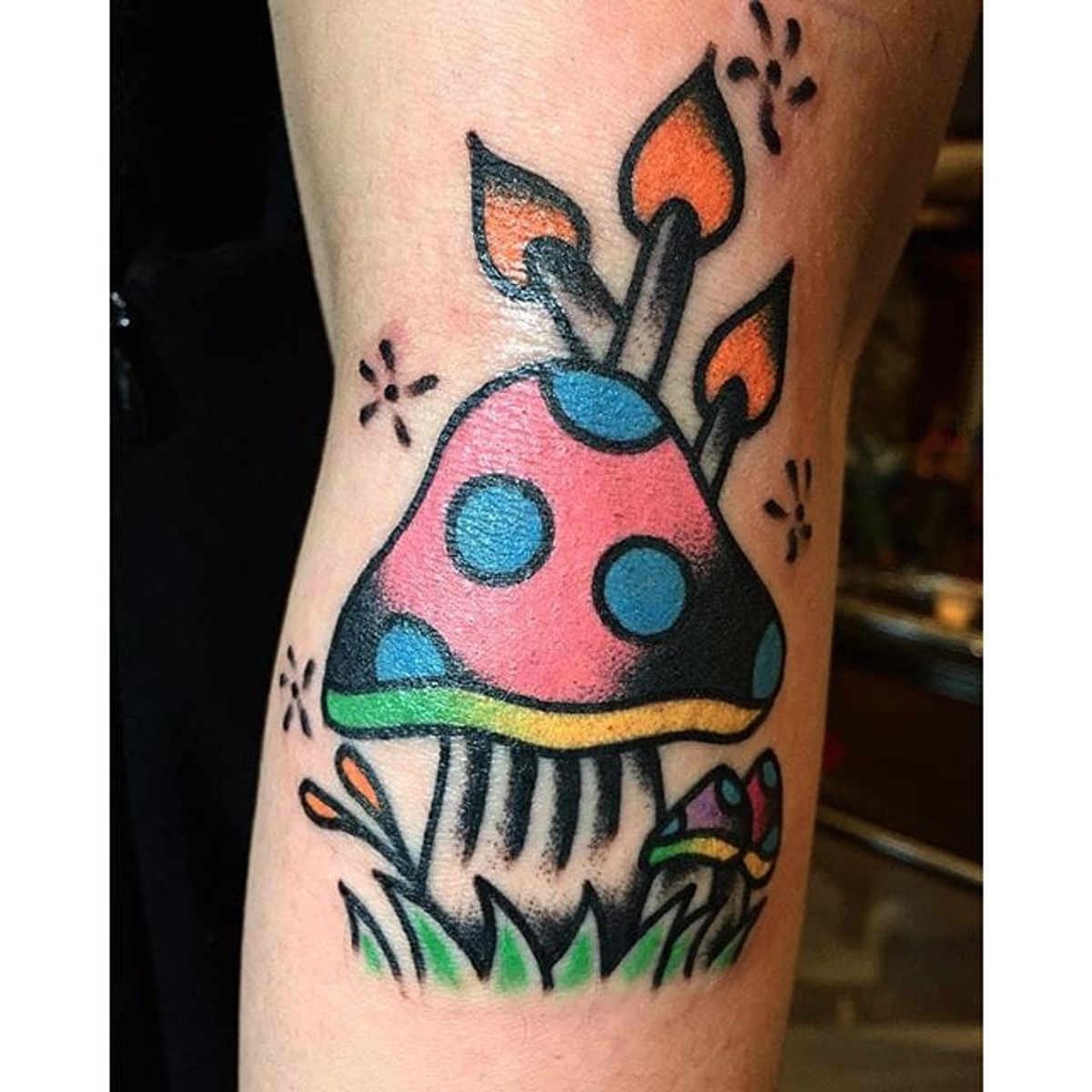 Tattoo uploaded by PK • Creative mushroom tattoo by Bad Tongue #BadTongue #oldschooltattoo #poptattoo #mushroom • Tattoodo Tattoo uploaded by PK • Creative mushroom tattoo by Bad Tongue #BadTongue #oldschooltattoo #poptattoo #mushroom • Tattoodo