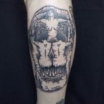 Dali Skull Tattoo by Marceloco #blackwork #abstractblackwork #blckwrk #contemporary #blackink #contemporaryblackwork #skull #dali #salvadordali #Marceloco
