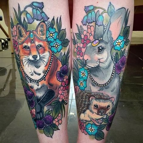 Tatuaje de tigre por Ashley Luka