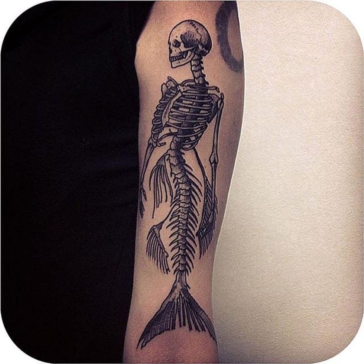 Tattoo uploaded by Robert Davies • Mermaid Skeleton Tattoo by James