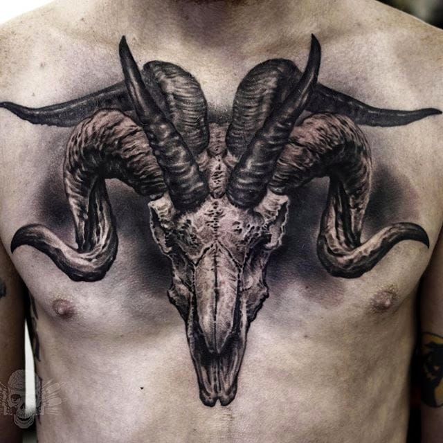 Ram Skull Tattoo  Best Tattoo Ideas Gallery