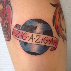 Zig-a-zig-ah Spice girls tattoo by @throatbat #zigazigah #spicegirlstattoo #spicegirls
