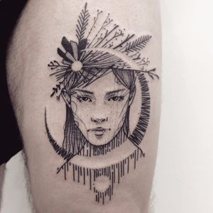 Tattoo por Guga Scharf! #GugaScharf #tatuadoresbrasileiros #tatuadoresdobrasil #tattoobr #Curitiba #girl #woman #mulher #blackwork