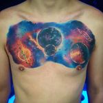 Clayton Dias. #ClaytonDias #universo #universe #galaxia #galaxy #planetas #planets #colorida #colorful #tatuadoresdobrasil #DiaDoTatuador