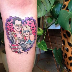 True Romance tattoo by Kat Weir. #KatWeir #neotraditional #trueromance