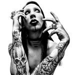 Marilyn Manson #music #musician #entertainment #tattooinspiration #MarilynManson