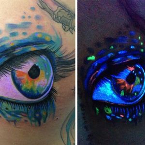 Artist unknown #UV tattoo