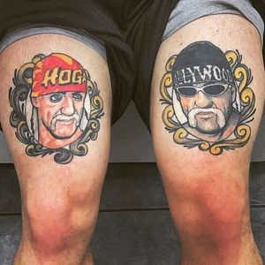 A Hulk Hogan mega fan. Tattoos by MF Stoffer. #neotraditional #styledrealism #HulkHogan #HollywoodHulkHogan #wrestling #MFStoffer
