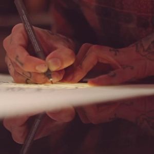 Antony Flemming drawing a tattoo design #AntonyFlemming #video #documentary #videography #art #drawing