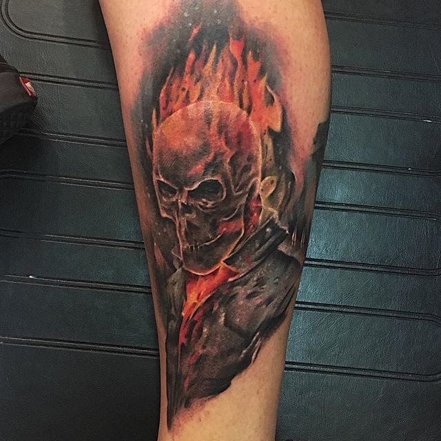 Mixture Tattoo  Something for fans of Ghost Rider Done  Facebook