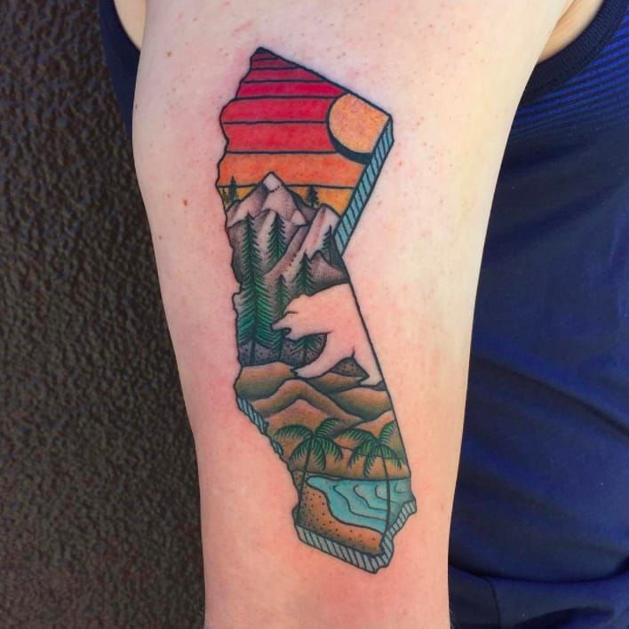 100 California Tattoo Designs For Men  Pacific Pride Ink Ideas