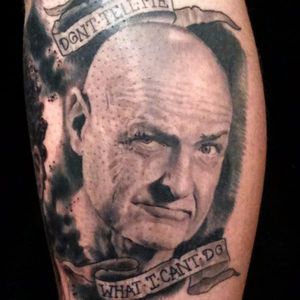 John Locke Tattoo by Kurt Fagerland #Lost #LostTattoo #TVShow #TVTattoos #TheIsland #KurtFagerland