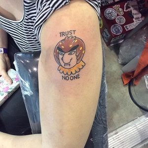 Some sage advice from Birperson. Tattoo by Elloise Grace #RickAndMorty #Birdperson #cartoon #ElloiseGrace #quote