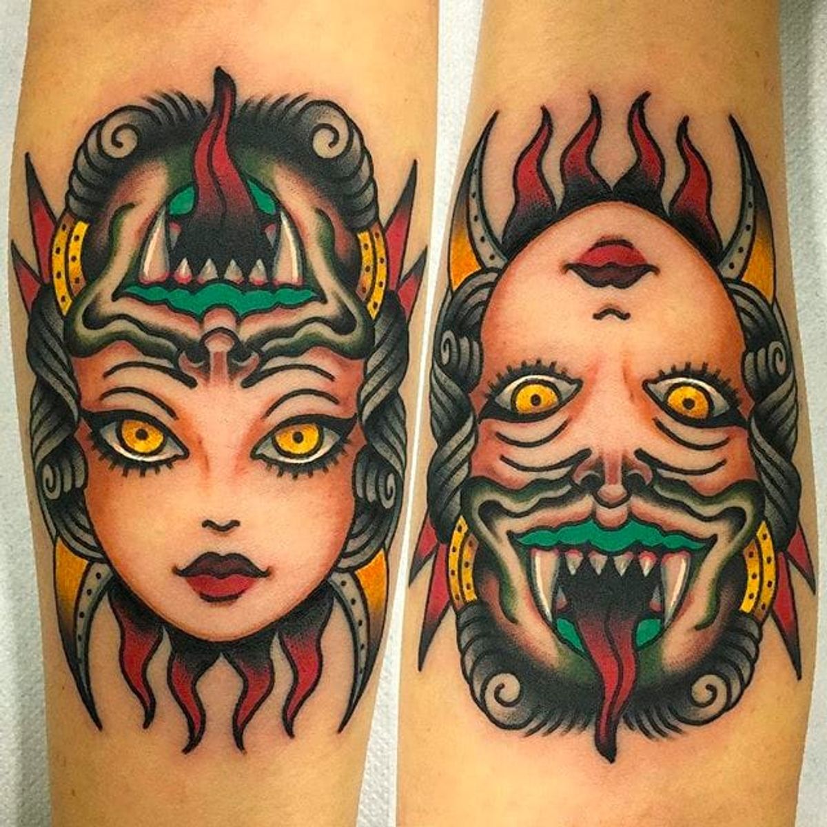 Tattoo Uploaded By Minerva • Awesome Ambigram Girl Tattoo By Giuseppe