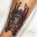 Creepy Creature Tattoo by Jackpot Tattooer @Needles_Tattooing #JackpotTattooer #Needlestattooing #TheNeedles #Oddtattoos #Neotraditional #Oldschool #Traditional #Seoul #Korea #creature #monster