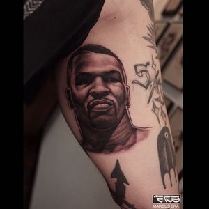 Mike Tyson Tattoo by Marcus Era #MikeTyson #MikeTysonTattoo #BoxingTattoo #SportTattoos #Portrait #MarcusEra