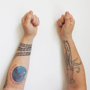 Arm tattoos (photo by Katie Vidan of the author) #Jewish #Tattooed #Jewwithtattoos #torah
