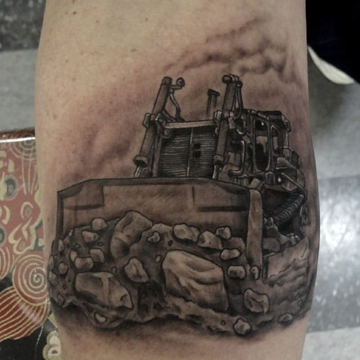 Tattoo uploaded by Servo Jefferson • Sweet bulldozer by Tim Hodge (via