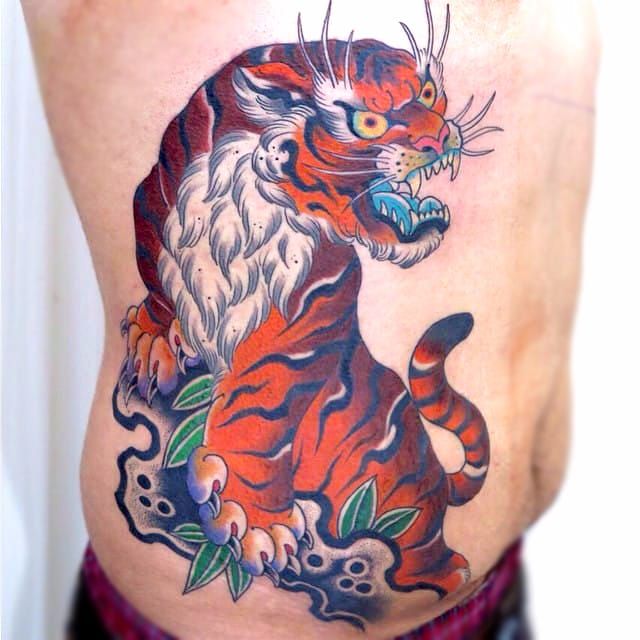 Amazing Snake Tiger Tattoo Design  TattooVox Professional Tattoo Designs  Online