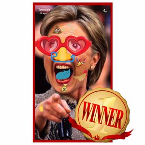 Snapchat Face Tattoo Battle Hillary vs. Trump #snapchat #TattoodoTV #facetattoobattle #tattoodotv #HillaryClinton #Clinton #DonaldTrump #Trump #winner