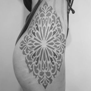 Ornamental tattoo by Wa Wong #WaWong #dotwork #ornamental #geometric