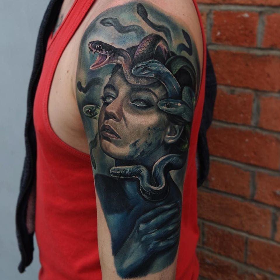Medusa tattoo by Adrian Lindell  Post 28482