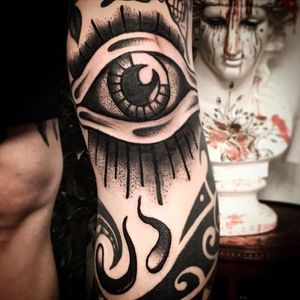 Eye Tattoo by Scar Tattooer #eye #blackwork #blackworkartist #black #korean #koreanartist #ScarTattooer