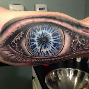 Eye time! by Jason Adkins #eyetattoo #eye #time