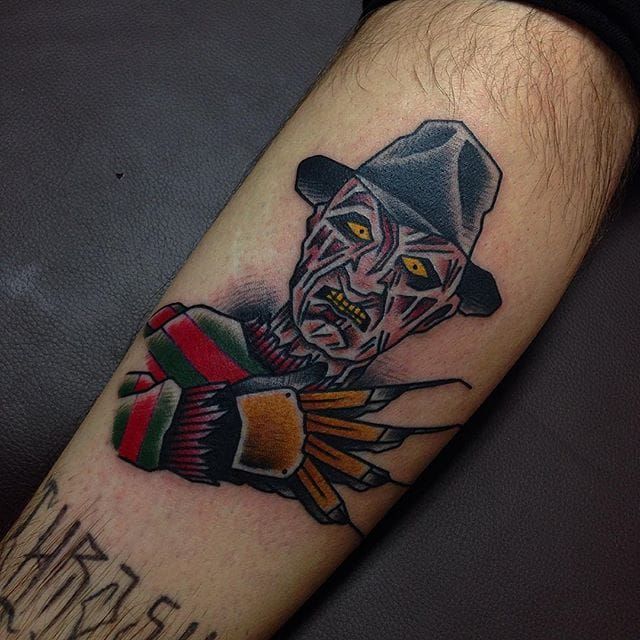 10 Frightening Freddy Krueger Tattoos Design Press